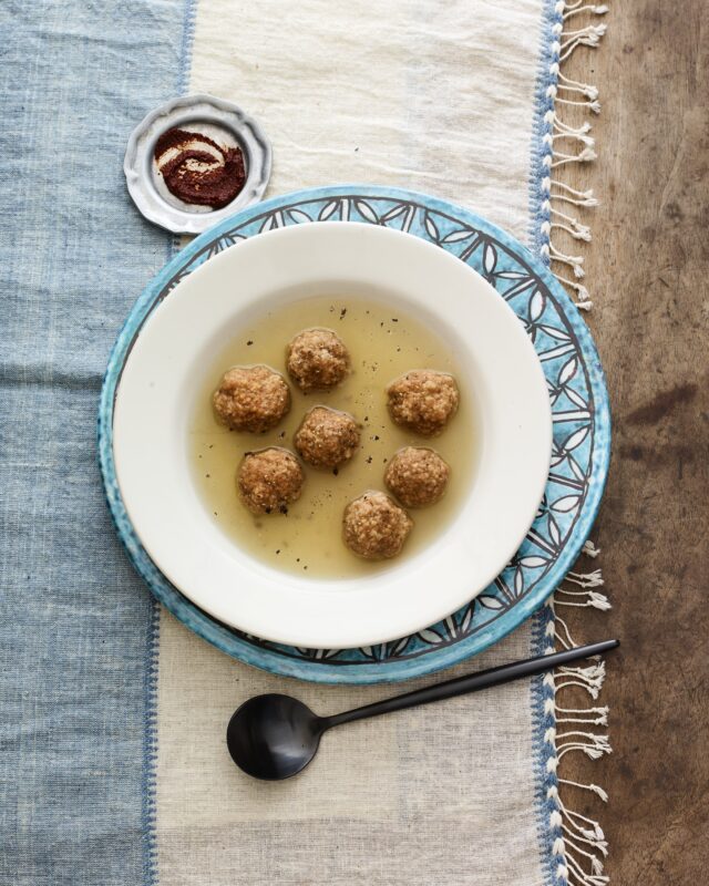 HARISSA MATZO BALL SOUP
