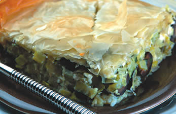 Olive and Leek Prassopitta