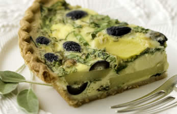 Olive Gruyere Quiche