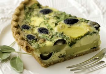 Olive Gruyere Quiche
