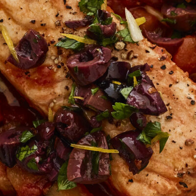 Smoky Olive Topping