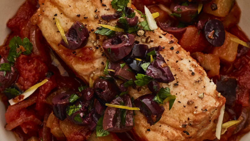 Smoky Olive Topping