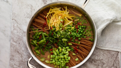 One Pan Asian Veggie Pasta