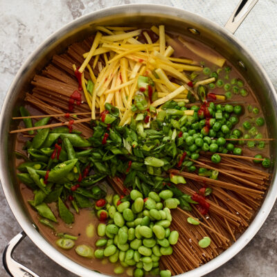 One Pan Asian Veggie Pasta