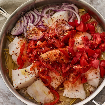 Quick One Pan Pasta Paella