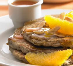 Orange, Almond & Buckwheat Pancakes