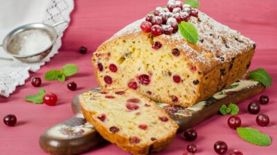 cranberry orange pound cake