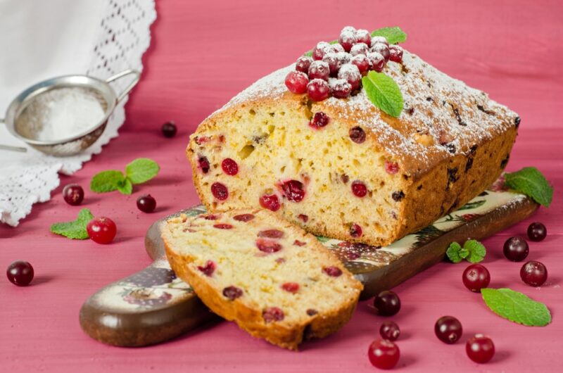cranberry orange pound cake