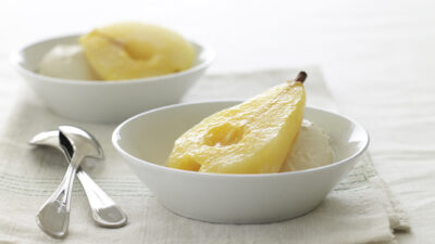 Orange Ginger Poached Pear