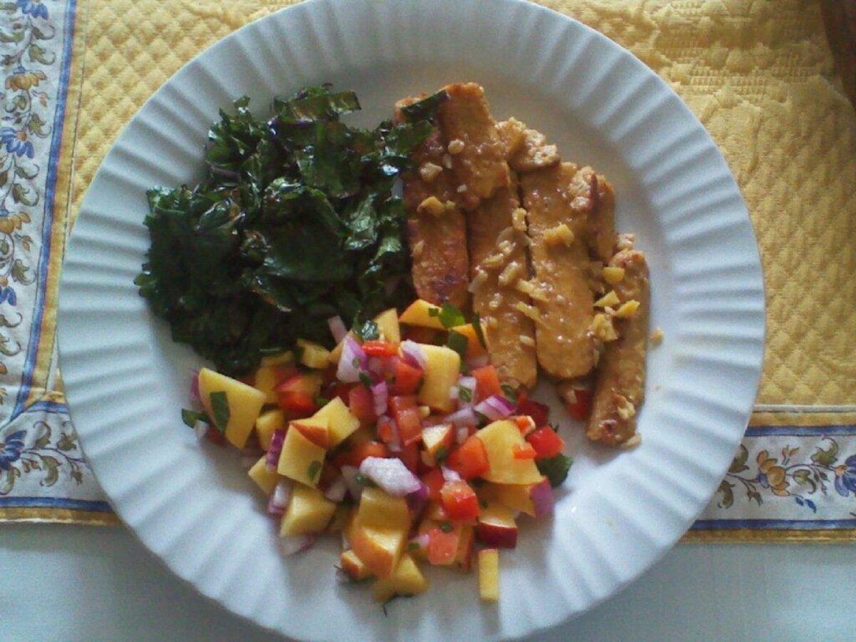 Orange Glazed Tempeh