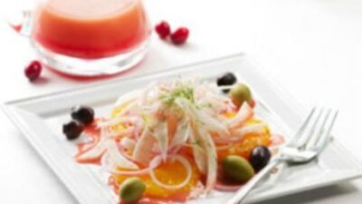 Orange, Olive and Fennel Salad with Cranberry Vinaigrette