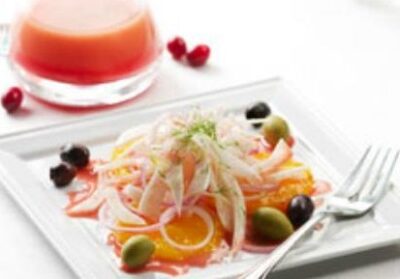 Orange, Olive and Fennel Salad with Cranberry Vinaigrette