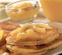 Orange Pancakes with Tropical Citrus Sauce