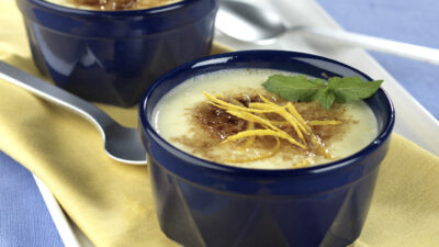 Orange Tapioca Creme Brulee