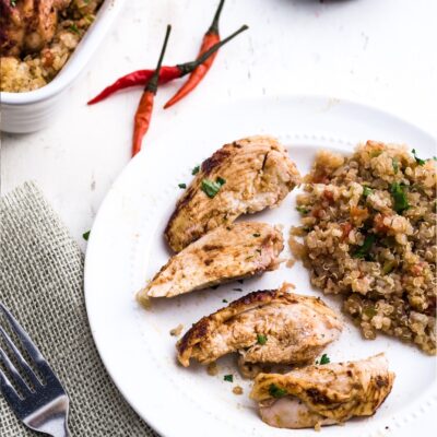 SPICY ROAST CHICKEN WITH MEXICAN QUINOA
