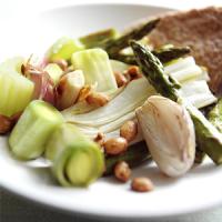 Oven Roast Nutty Spring Vegetables