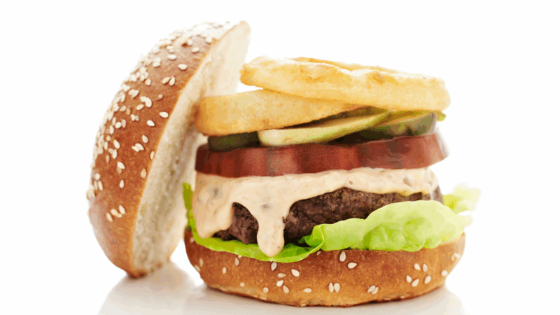 over the top special sauce burger