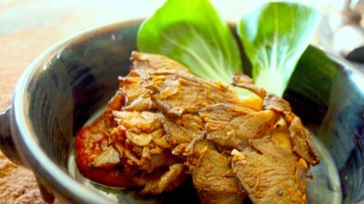 Asian Oyster Mushrooms in Roasted Tomato Balsamic BBQ Sauce