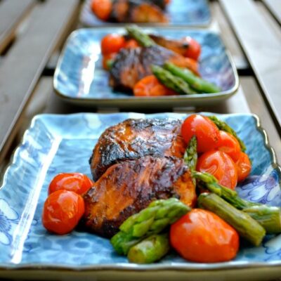 Pan Seared Salmon with Wasabi Sauce