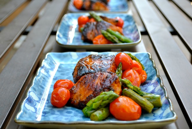 Pan Seared Salmon with Wasabi Sauce