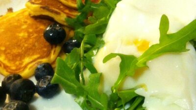 pancake and eggs
