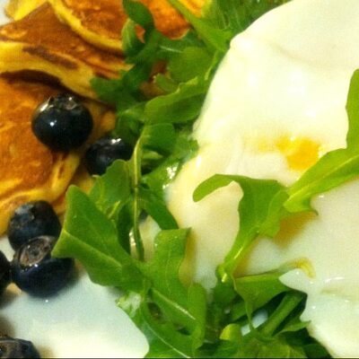 pancake and eggs