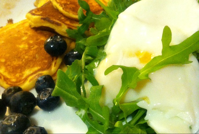 pancake and eggs