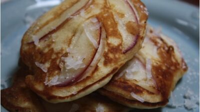 Nectarine-Coconut Pancakes
