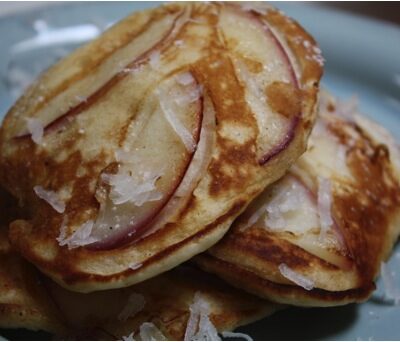 Nectarine-Coconut Pancakes