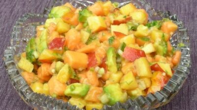 papaya and peach salsa