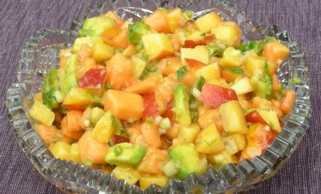 papaya and peach salsa