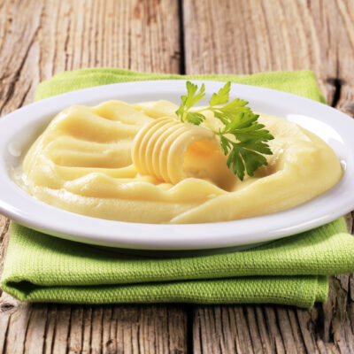 mashed potatoes and parsnip