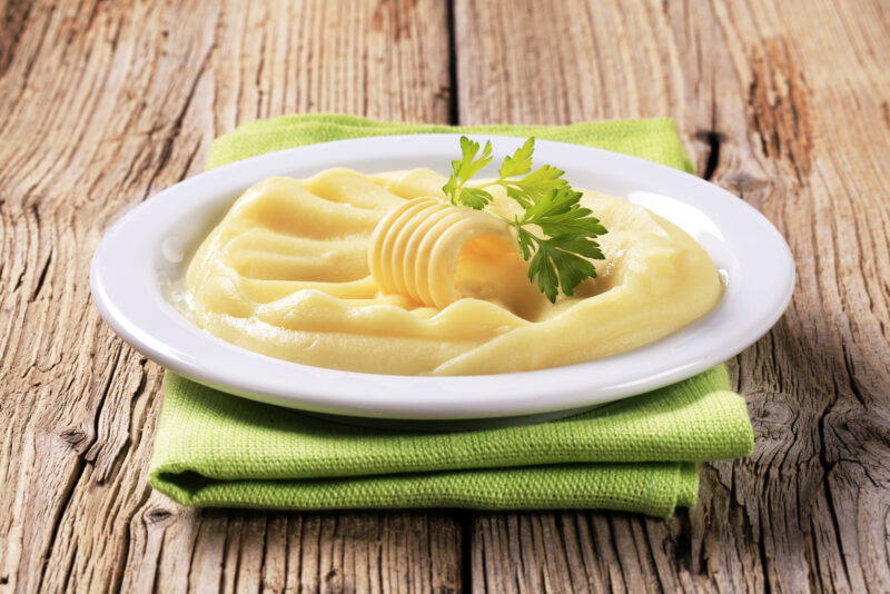 mashed potatoes and parsnip