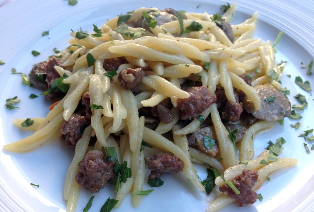 pasta with sausage