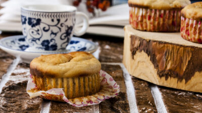 Peanut butter and banana muffins