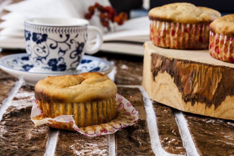 Peanut butter and banana muffins