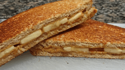 peanut butter banana panini