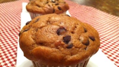 Peanut Butter Chocolate-Chip Muffins
