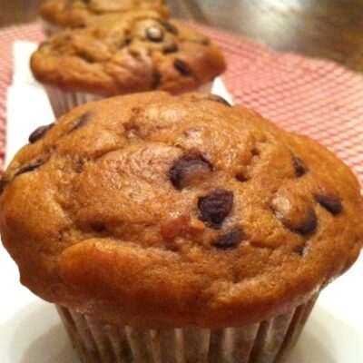 Peanut Butter Chocolate-Chip Muffins