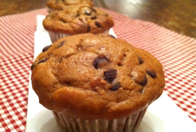 Peanut Butter Chocolate-Chip Muffins