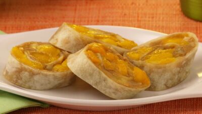 Peanut Butter, Mango and Honey Roll Ups