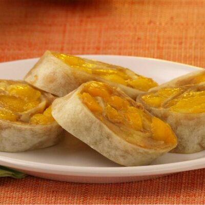 Peanut Butter, Mango and Honey Roll Ups