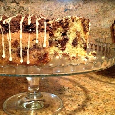 peanut chew vanilla cake