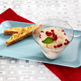 Pear and Cardamom Granita with Pistachio Biscotti