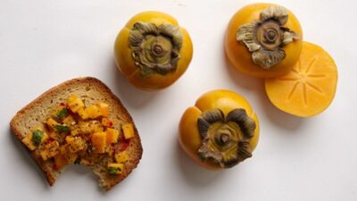 Persimmon recipes salsa toast