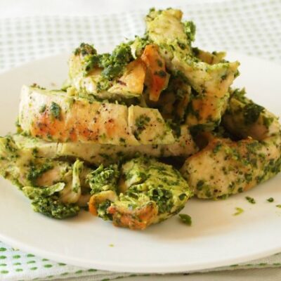 pesto grilled chicken