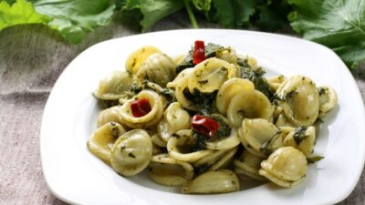 pesto pasta with orchiette