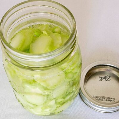 pickled broccoli stalks