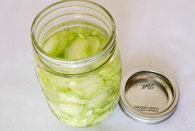 pickled broccoli stalks