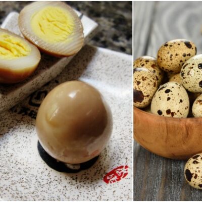 pickled quail eggs